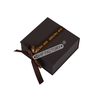 Best Attractive Custom Magnetic Ribbon Jewelry <b>Box</b> Soft Touch Lamination Gold Foil Stamp Logo for Gift Jewelry <b>Box</b> - Product Image 4