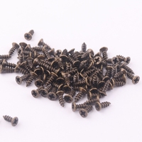 Petites vis métalliques de 6 mm pour boîte à bijoux en bois, charnière, serrure, accessoires de valise