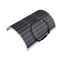 Panneau solaire monocristallin flexible 100W 150W 200W, module solaire léger et pliable pour camping-car, bateau, toit, camping