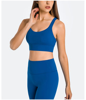 Soutien-gorge de sport de haute qualité pour femme, rembourré, push-up, à bretelles croisées, idéal pour le yoga, la course et l'entraînement en salle de sport