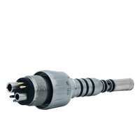 Pièces détachées pour pièce à main dentaire à turbine haute vitesse à fibre optique, coupleur rapide LED 6 trous