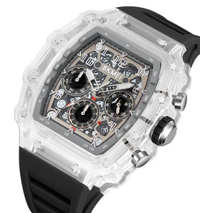 स्किमी 2305 पुरुष क्वार्ट्ज वॉच पारदर्शी केस वाटरप्रूफ लोकप्रिय घड़ी - Product Image 6