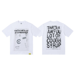 Camicie Vintage in Puro Cotone Traspirante a Maniche Corte per Uomo e Donna con Stampa 'THAT'S AWFUL LOT COUGHSYRUP' - Product Image 2