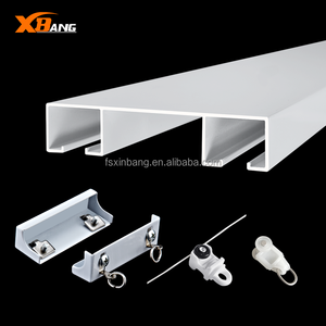 Factory OEM Ceiling <strong>Double</strong> Curtain <strong>Rail</strong> Home Decor Dual Curtain Track <strong>Rail</strong> With Sliders Brackets Curtain Accessories - Product Image 1