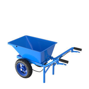 Carros de mano con carros de freno, carretillas de metal resistentes para construcción de jardín, herramientas de carretilla de acero - Product Image 4