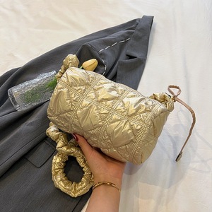 Cross Body Bag Women Black Quilted Cylindrical Shoulder Bag With Zipper Closure Water Resistant Everyday Use Summer 2023 - Product Image 2