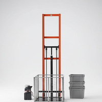Sturzsicherer Hydraulischer Führungsschienen-Lastenaufzug / Industrieller Frachtlift für Fabrik-Etagentransport