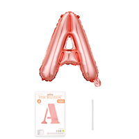 Ballons en aluminium géants de 32 pouces en forme de lettres anglaises, emballés individuellement sur carte, pour décorations de fête d'anniversaire - Vente en gros à prix réduit