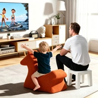 Sofá Infantil con Forma de Animal, Moderno y de Lujo, Personalizado, Esponja Comprimida 30D, Muebles Infantiles para Sala de Juegos, Venta Directa de Fábrica