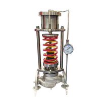 Vanne de régulation de pression pneumatique auto-actionnée en acier inoxydable DN50 PN16 contrôle de haute température pour l'eau OEM personnalisable