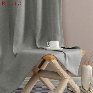 Nouveaux rideaux occultants en lin pour la maison, la chambre à coucher, pour le salon - Product Image 5