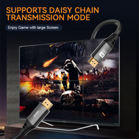 Câble DP 1.4 de haute qualité, mâle vers mâle, 8K, 0,5 m, 1 m, 1,5 m, 1,8 m, 2 m, câble DP pour PC et HDTV