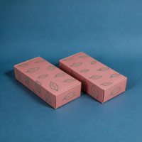 Boîtes d'expédition en carton ondulé recyclables imprimées sur mesure, design violet imprimé UV, pelliculage mat, doublure en éponge pour l'emballage du thé matcha