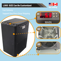 Refroidisseur de glycol automatique 1HP avec pompe et PLC, machine de fermentation pour brassage domestique, 110V-220V, 4600 BTU, cuve sous pression -5~35°C, R32