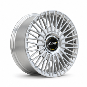 Custom Turbine Multi <b>Spoke</b> Forged Rims LS8028 Silver Aluminum <b>Wheels</b> Fit For Audi A6 Mercedes E-Class BMW - Product Image 1