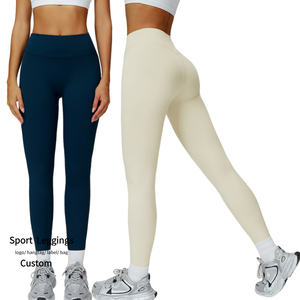 New Autumn Warm Running Fitness Leggings Custom Women Sports Wear No T <strong>Line</strong> Breathable High Waist Tummy Control Leggings - Product Image 1