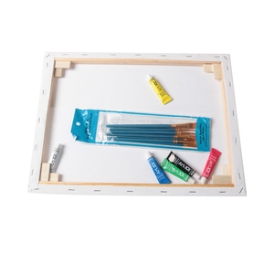 Tela esticada em branco com moldura de madeira para pintura em tela - Product Image 3