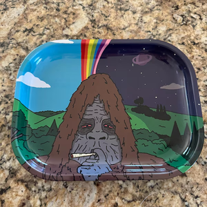 Vassoio per Rollare Tabacco di Grande Successo 18*14cm in Latta all'Ingrosso con Logo Personalizzato Stampato in Metallo per Set da Fumo - Product Image 1