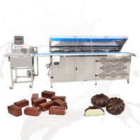 Machine d'enrobage de chocolat avec tunnel de refroidissement petite machine d'enrobage de chocolat