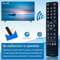 RC3000E02 Télécommande de remplacement pour Thomson pour TCL, Télécommande universelle pour TCL RC3000E02 LED LCD Smart HDTV TV
