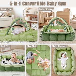 <span class=keywords><strong>Tapis</strong></span> de jeu pour bébé lavable avec fond antidérapant, <span class=keywords><strong>tapis</strong></span> <span class=keywords><strong>d</strong></span>'activités épaissi et plus grand avec 6 jouets <span class=keywords><strong>d</strong></span>étachables - Product Image 2