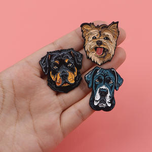 10 Design 3.5Cm Hoge Kwaliteit Dier Hond En Kat Metalen Cloisonne Badge Spelden Metalen Ambacht Voor Rugzak Doek Decoratie - Product Image 6