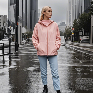 <span class=keywords><strong>Veste</strong></span> coupe-vent compressible imperméable légère pour femmes Style coloré personnalisé Vêtements quotidiens Imperméable Tendances américaines Coupe-vent - Product Image 1