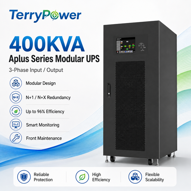 42U Smart Server Power Cabinet - 3 Phase Modular UPS 400KVA with Integrated Power Distribution for Server Bank & Data Center