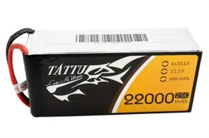 <span class=keywords><strong>Batterie</strong></span> LiPo TATTU 22000mAh <span class=keywords><strong>6S</strong></span> 22.2V 488Wh à décharge rapide 25C pour multirotor à forte charge, hexacoptère, octocoptère FXB - Product Image 2
