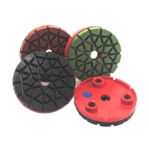 4 Zoll <span class=keywords><strong>3</strong></span> Stecker Harz gebundene Diamant Marmor Polier pads - Product Image 1