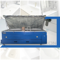 Machine de thermoformage sous vide pour surfaces solides avec four de chauffage pour le pliage du Corian