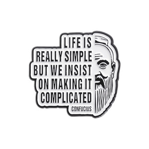 Distintivo di detto motivazionale divertente persona famosa citazioni filosofiche spille - Product Image 5