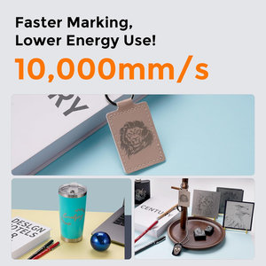 50 Wát sợi Máy khắc laser 110x110 Mét kim loại cầm tay đánh dấu cho vàng trang sức nhựa da thủ công cắt & khắc - Product Image 5
