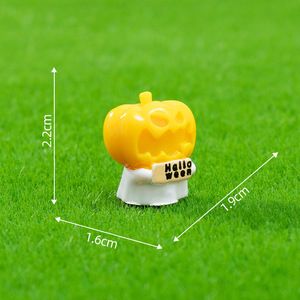 Mini figurines en résine à dissimuler, figurines miniatures de citrouilles fantômes pour les cadeaux de fête d'Halloween, artisanat DIY, décoration de jardin, maison de poupée - Product Image 6