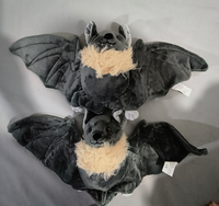 Boneka Kelelawar Lucu Kustom, Mainan Halloween Seram, Boneka Kelelawar Gelap, Bantal Lembut, Bantal Hias, Hadiah Natal