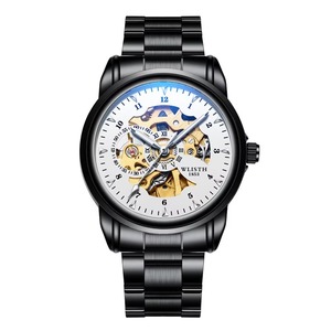 Montre mécanique squelette populaire pour homme, étanche 3 ATM, avec aiguilles lumineuses et design ajouré, style décontracté - Product Image 3