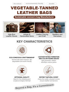 <span class=keywords><strong>Sac</strong></span> à <span class=keywords><strong>main</strong></span> pour femme en cuir pleine fleur tanné végétal brun 3415 L, patiné, avec accents métalliques, multifonctionnel, <span class=keywords><strong>sac</strong></span> de médecin - Product Image 3