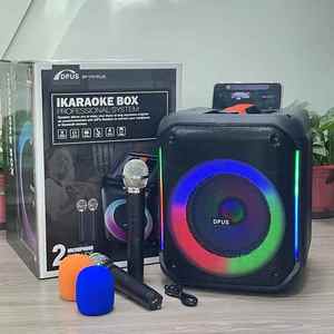 Loa Karaoke Bluetooth DP-1741PLUS <span class=keywords><strong>8</strong></span> inch siêu trầm với 2 micro không dây, đèn RGB, loa trầm chủ động, loa di động, hộp loa tiệc tùng - Product Image 4