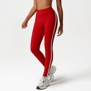 <span class=keywords><strong>Leggings</strong></span> de gimnasio para mujer, de cintura alta, para fitness, OEM, personalizados, superventas, al por mayor, pantalones capri de yoga con bloques de color - Product Image 2