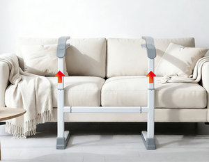 Barrière latérale pliante en aluminium inoxydable pour accessoires de lit d'hôpital à prix avantageux - Product Image 2