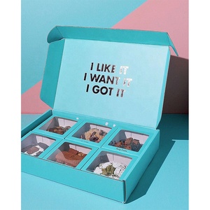 Bán Buôn Tùy Chỉnh Cấp Thực Phẩm Giấy Bao Bì Dùng Một Lần Cookie Bánh Brownie Hộp Thực Phẩm Cookie Bao Bì Hộp - Product Image 1