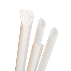 Biodegradable Colored Wide Large Disposable PLA Eco Plastic Straw 6*190 12*230 Mm Compostable Drinking Straws