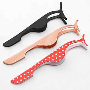 แหนบขนตาสีโรสโกลด์แหนบต่อขนตาทำจากสเตนเลสสตีลสั่งทำโลโก้ได้ตามต้องการ - Product Image 3