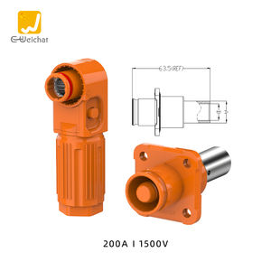 Conectores de CC de alto voltaje 200A Almacenamiento de energía IP 67 Conector impermeable de alimentación de CC Conector de alimentación de CC a prueba de agua - Product Image 1