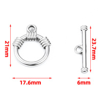 Fermoir Ot en acier inoxydable étanche de qualité pour collier de bracelet de bijoux sans ternissement
