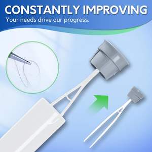 Ensemble de brosse de nettoyage pour cuvette de toilettes en silicone CF, <span class=keywords><strong>kit</strong></span> de nettoyage de cuvette, pinces, accessoires de salle de bain, brosse de toilettes avec manche en aluminium, porte-brosse de toilettes - Product Image 6