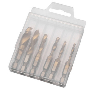 Ensemble d'outils de perçage électrique direct usine, avec tarauds hexagonaux de 3 mm et tarauds composites pour machine à chanfreiner, haute efficacité - Product Image 1