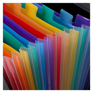 Carpeta de escritorio A4 de acordeón arcoíris portátil personalizada, carpeta de archivos de plástico expansible de Color - Product Image 4
