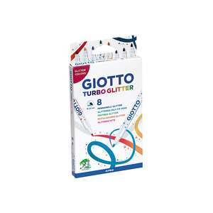 <span class=keywords><strong>GIOTTO</strong></span> Fasermaler Turbo <span class=keywords><strong>Glitter</strong></span> 8er Kartonetui - Product Image 1