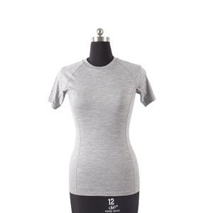 Venta caliente <span class=keywords><strong>Merino</strong></span> Wool <span class=keywords><strong>Mujer</strong></span> Ropa interior Baselayer Camiseta - Product Image 1